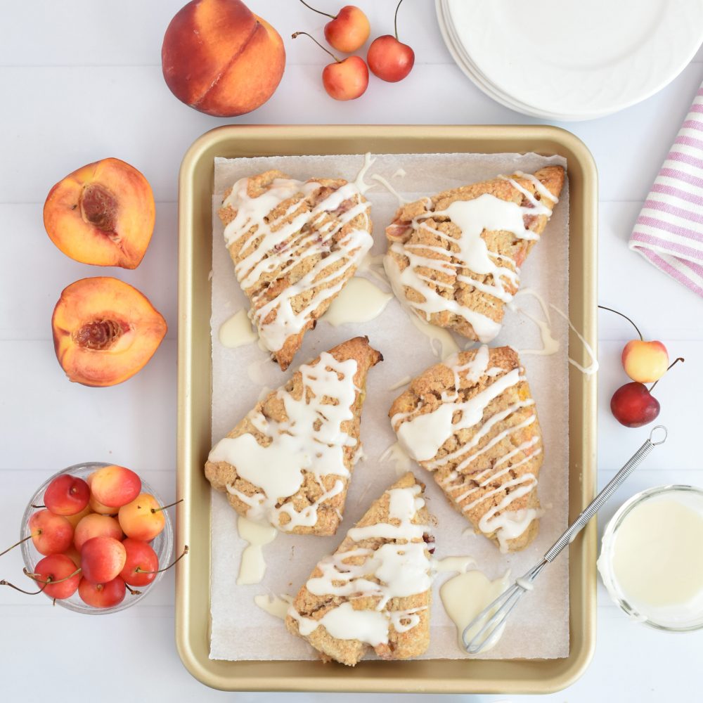 Peach and Cherry Scones (2)