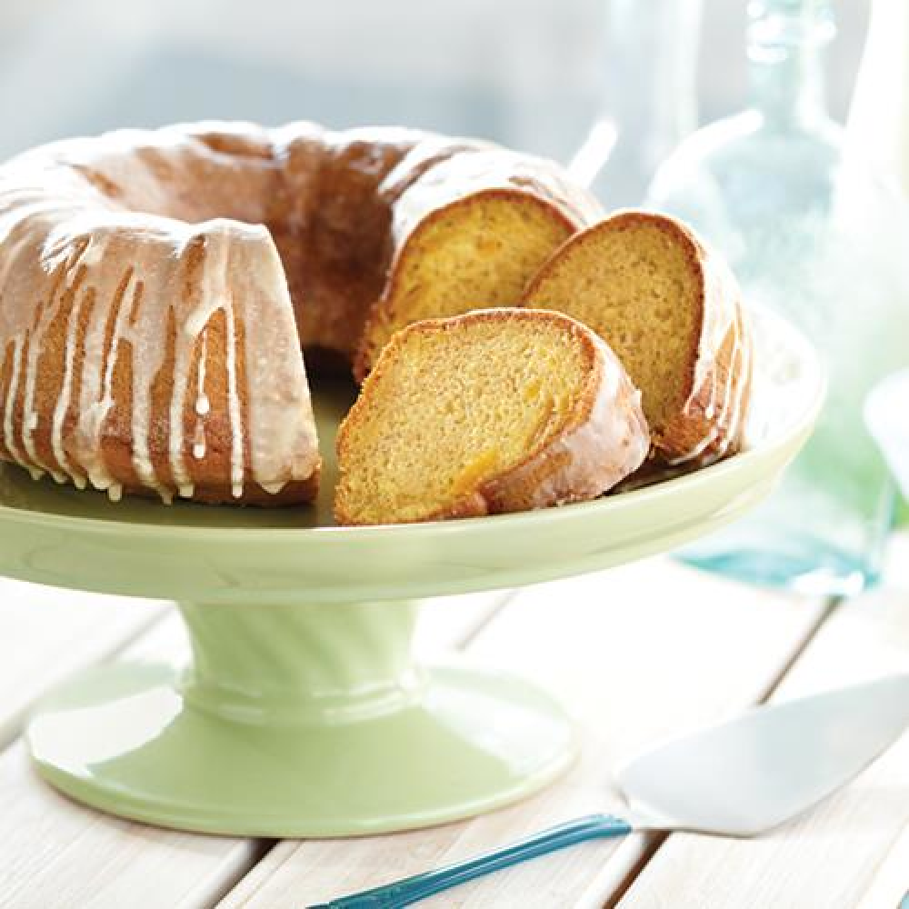 peach-cake-with-brown-sugar-glaze